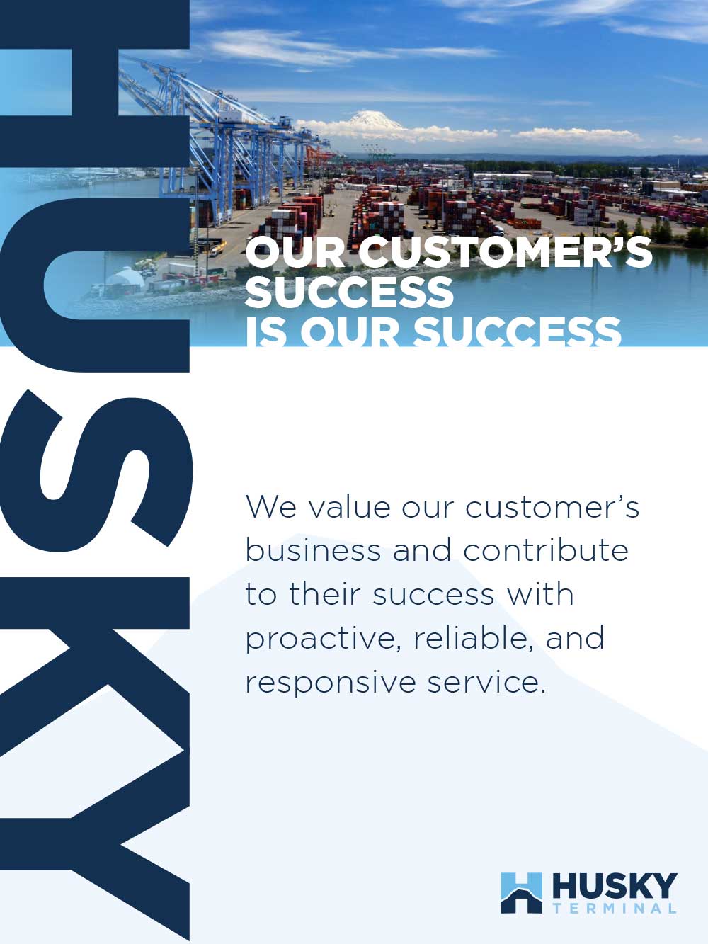 Value poster: Our customers success is our success.