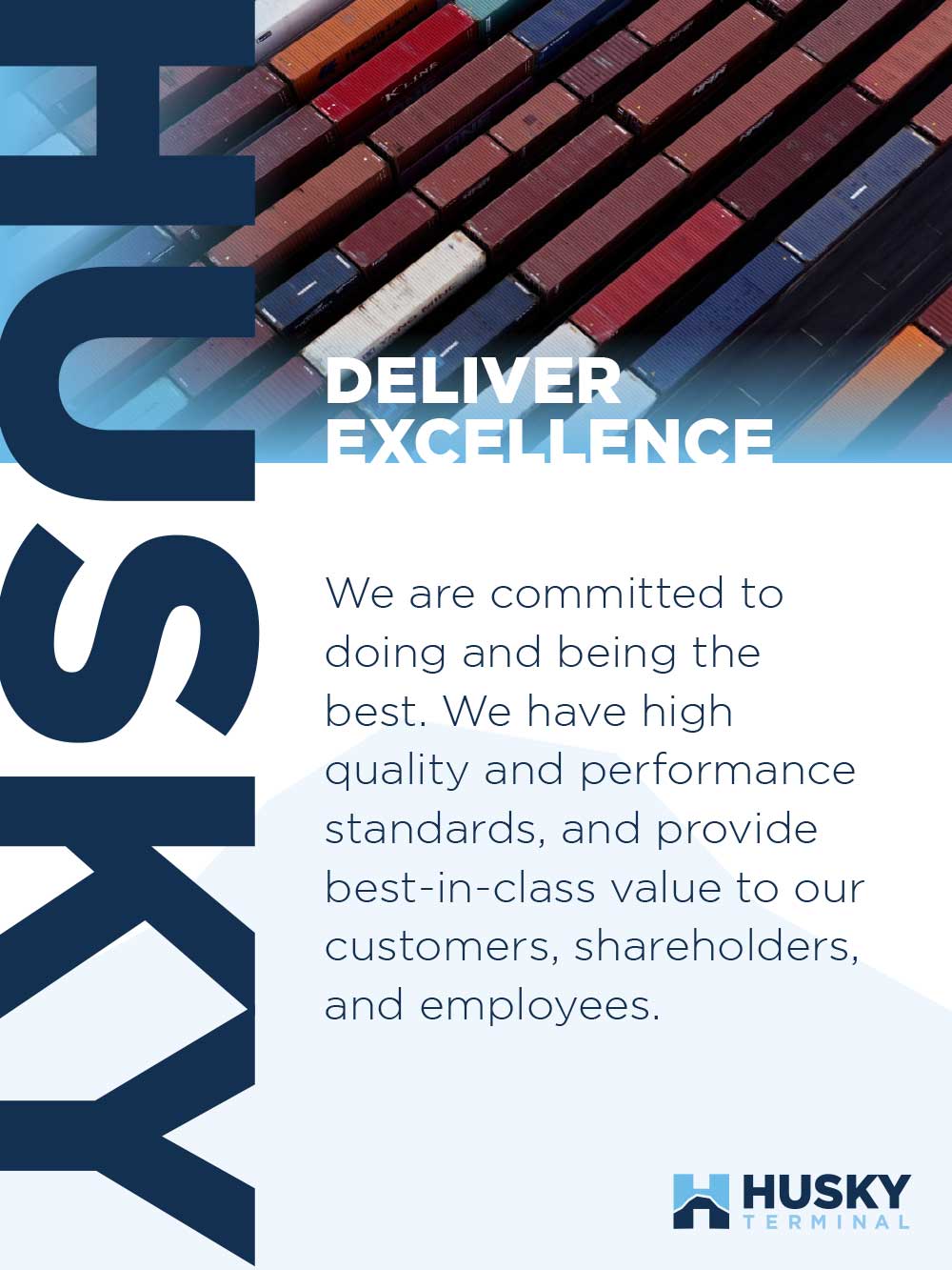 Value poster: Deliver Excellence